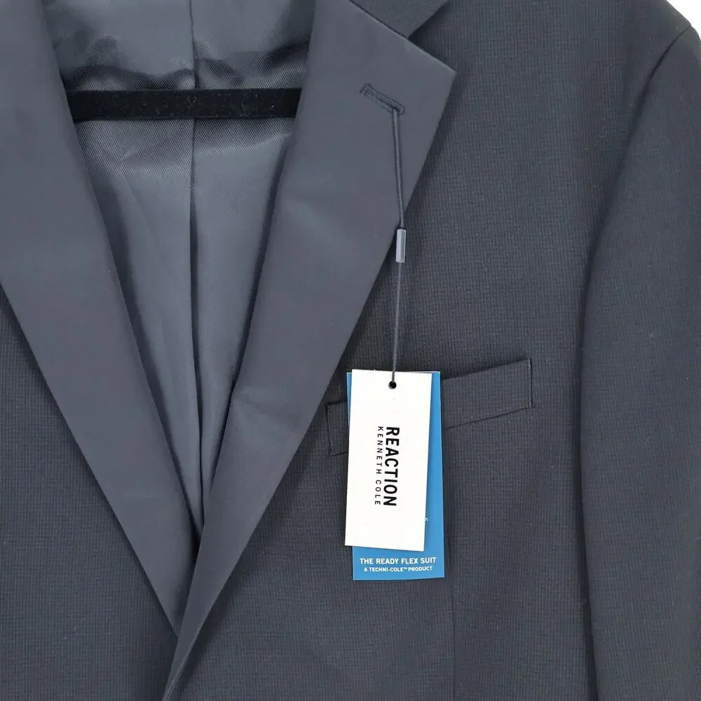 Kenneth Cole Reaction Blazer Men's Black Techni-Cole Classic Slim-Fit Size 38R